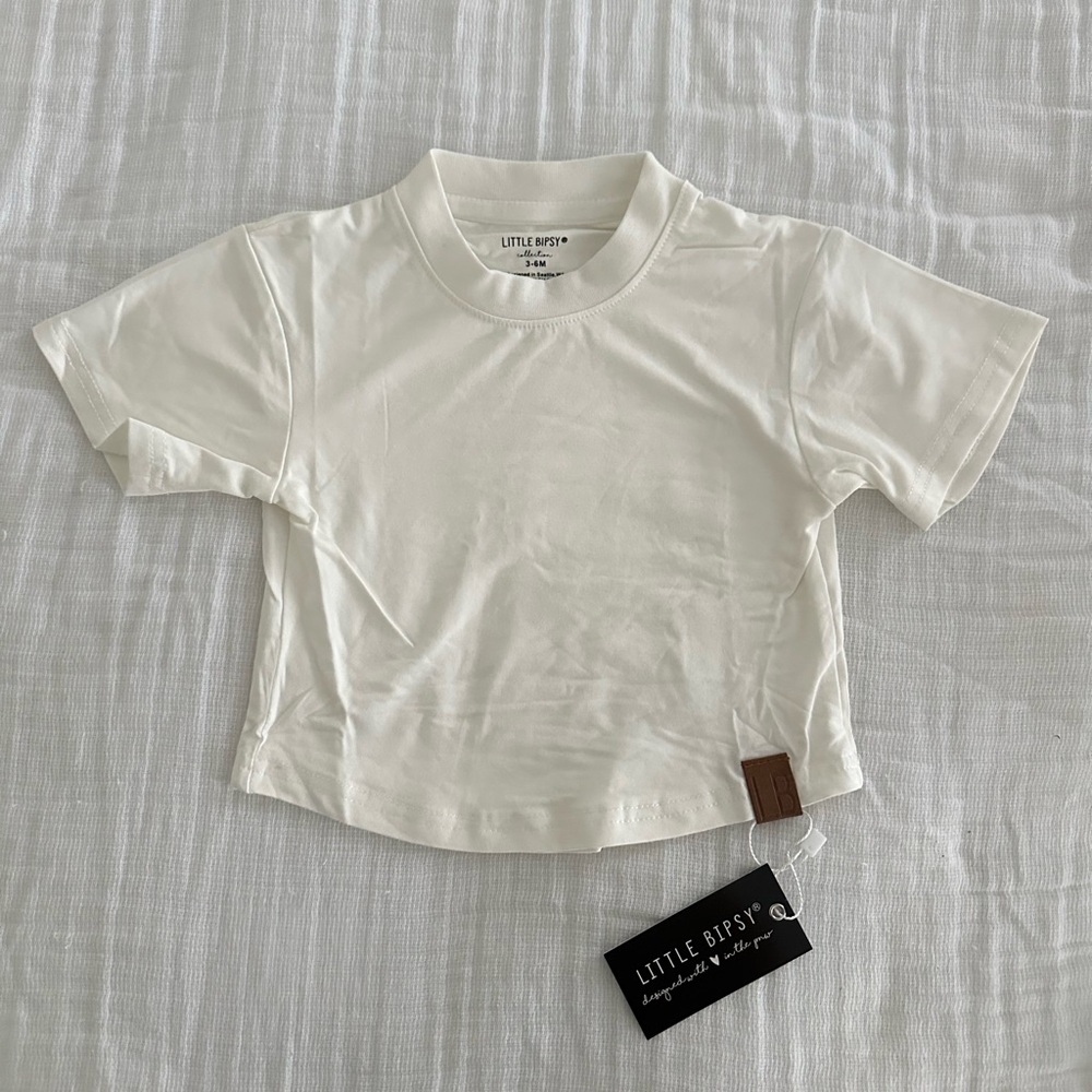 Little Bipsy White Short Sleeve Tee - Baby
